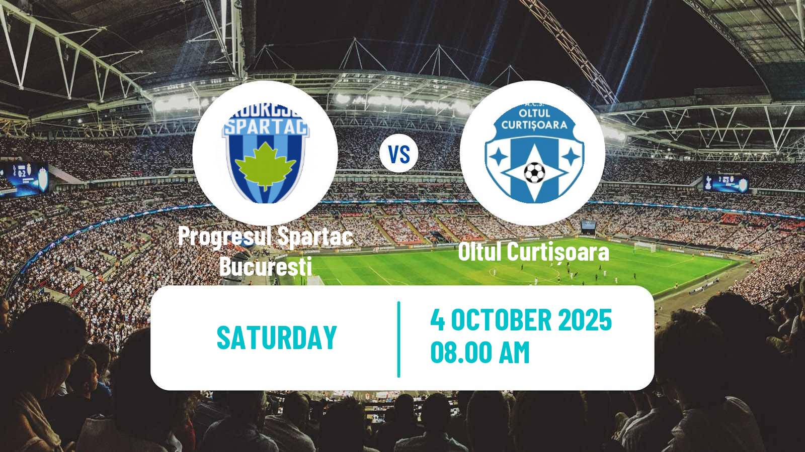 Soccer Romanian Liga 3 - Seria 5 Progresul Spartac Bucuresti - Oltul Curtișoara