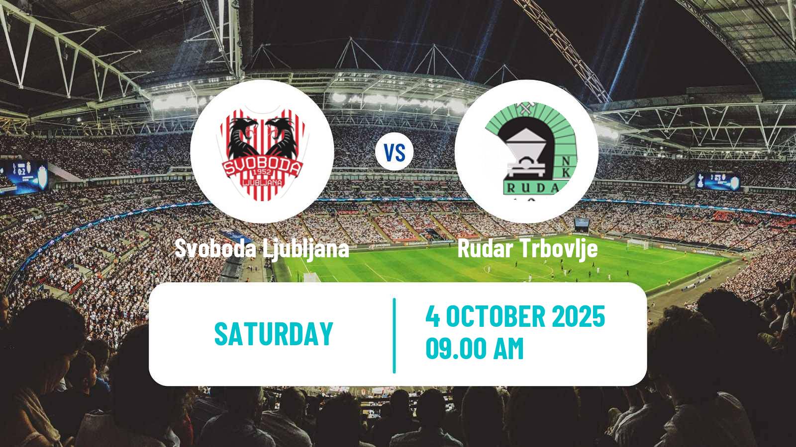 Soccer Slovenian 3 SNL West Svoboda Ljubljana - Rudar Trbovlje