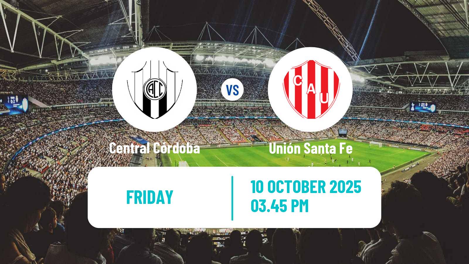 Soccer Argentinian Liga Profesional Central Córdoba - Unión Santa Fe