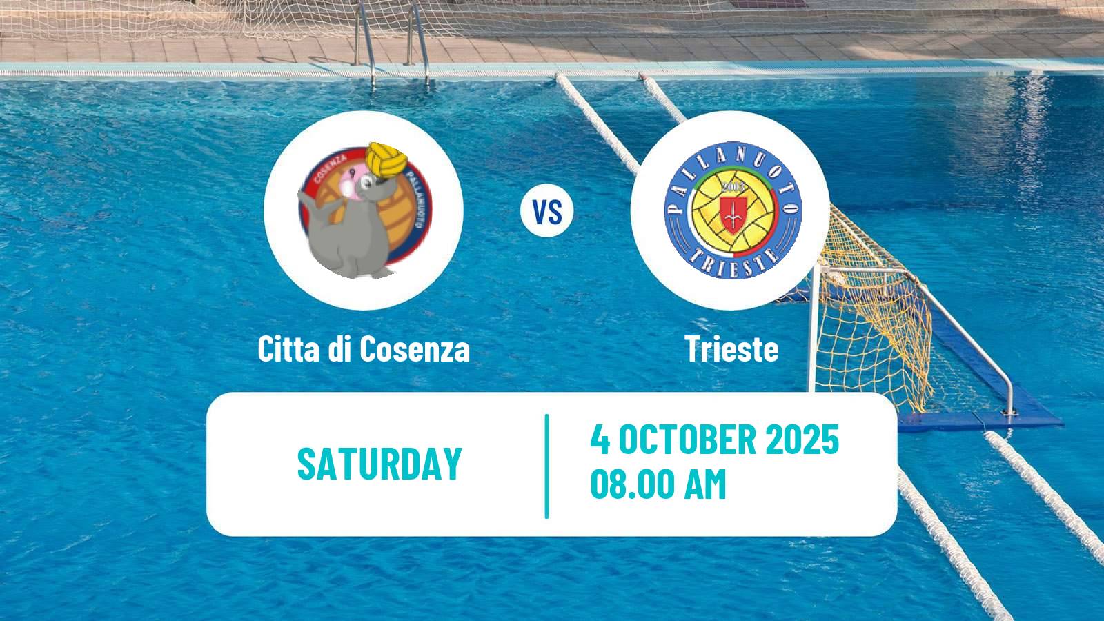 Water polo Italian A1 Water Polo Women Citta di Cosenza - Trieste