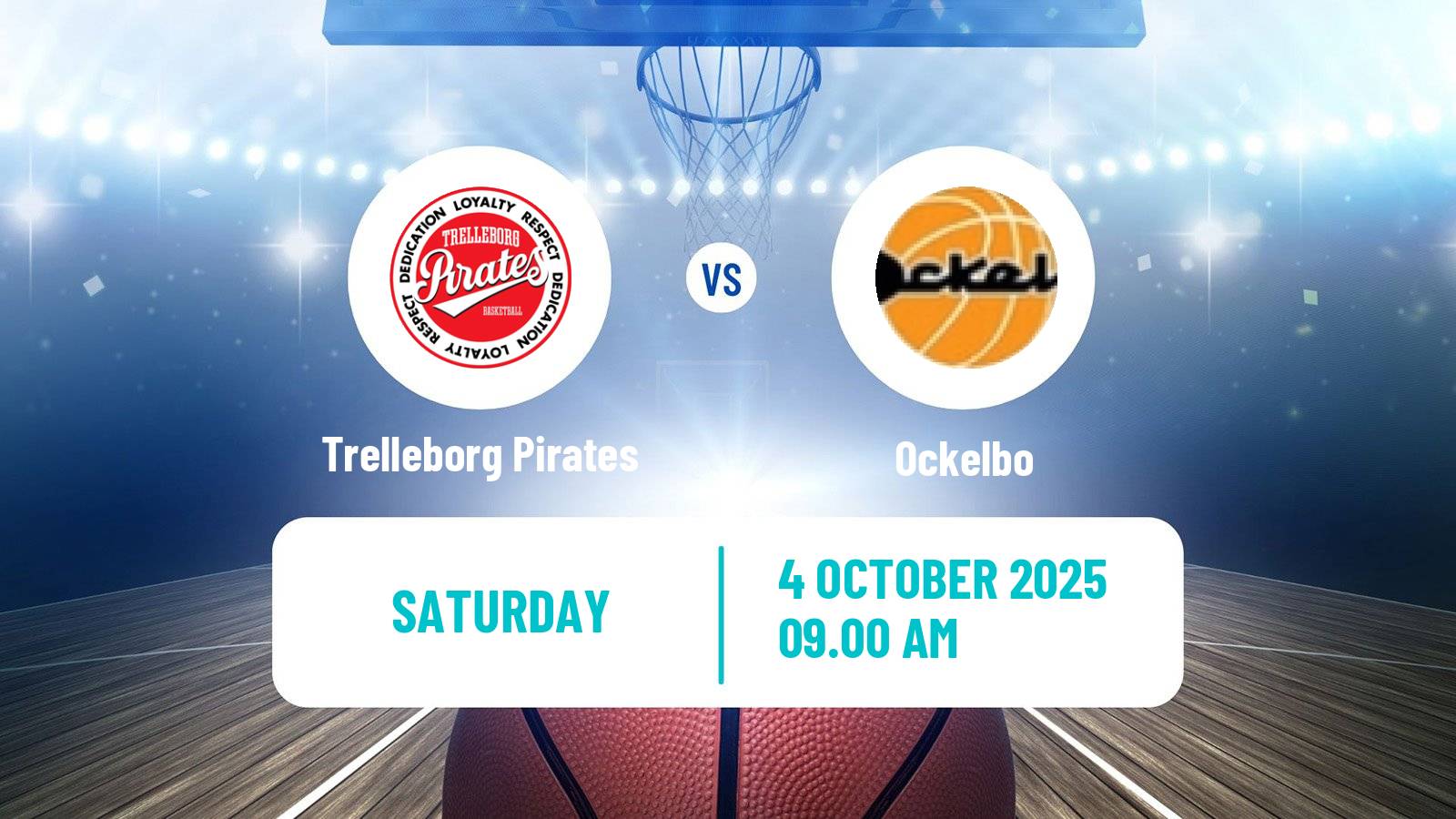 Basketball Swedish Superettan Basketball Trelleborg Pirates - Ockelbo