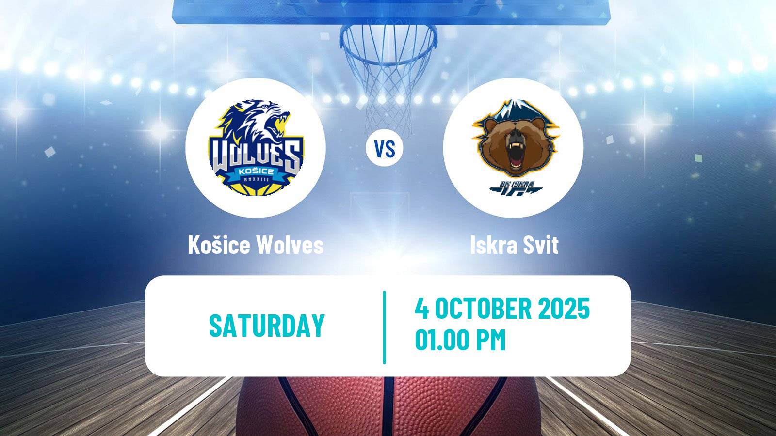 Basketball Slovak Extraliga Basketball Košice Wolves - Iskra Svit
