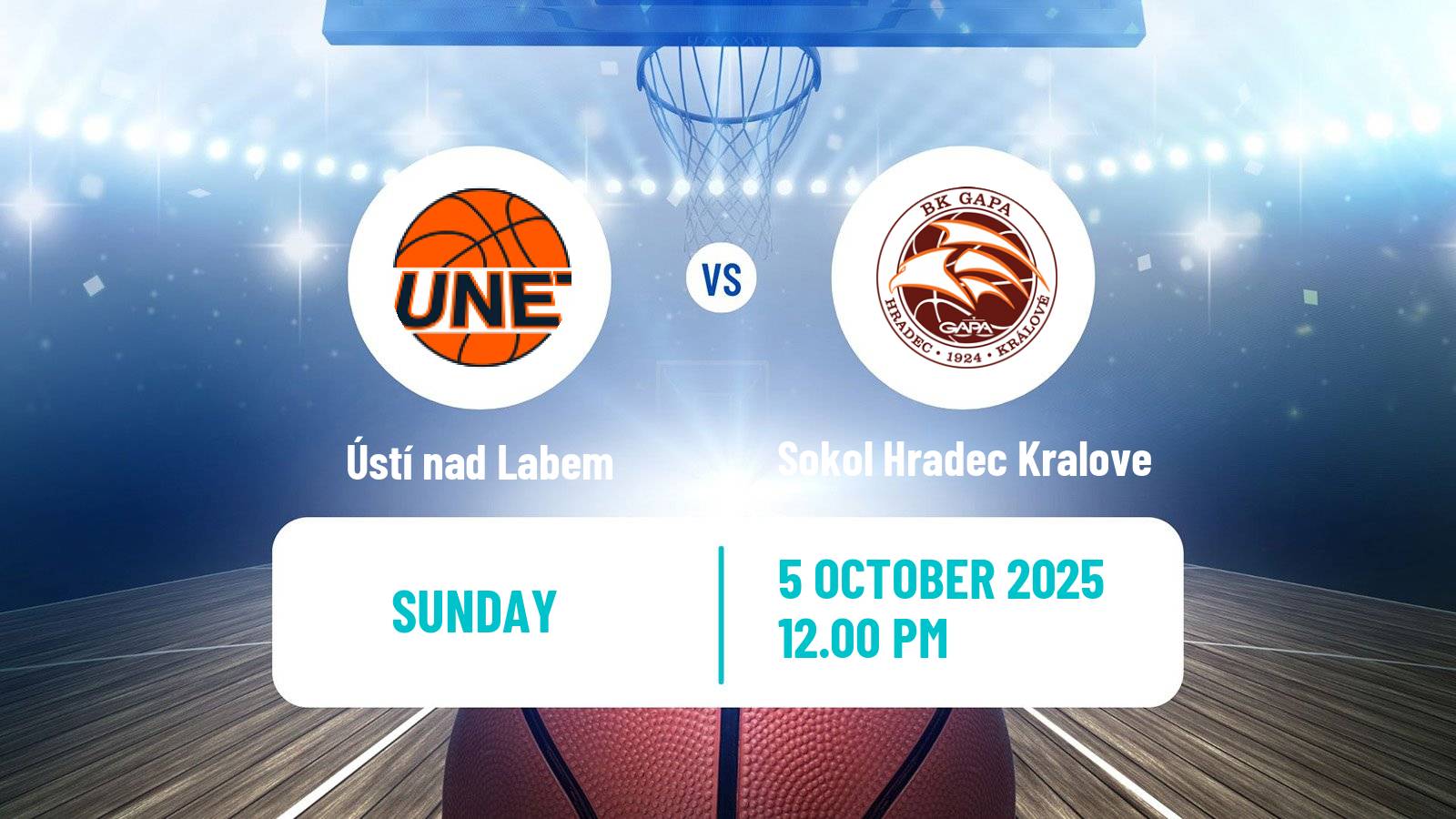 Basketball Czech NBL Ústí nad Labem - Sokol Hradec Kralove
