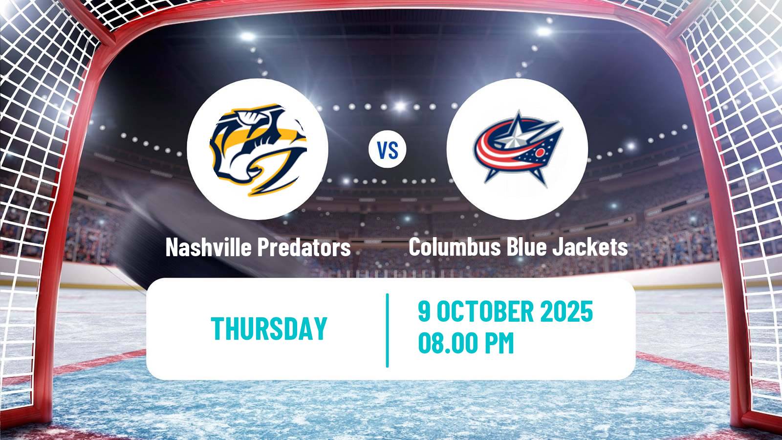 Hockey NHL Nashville Predators - Columbus Blue Jackets
