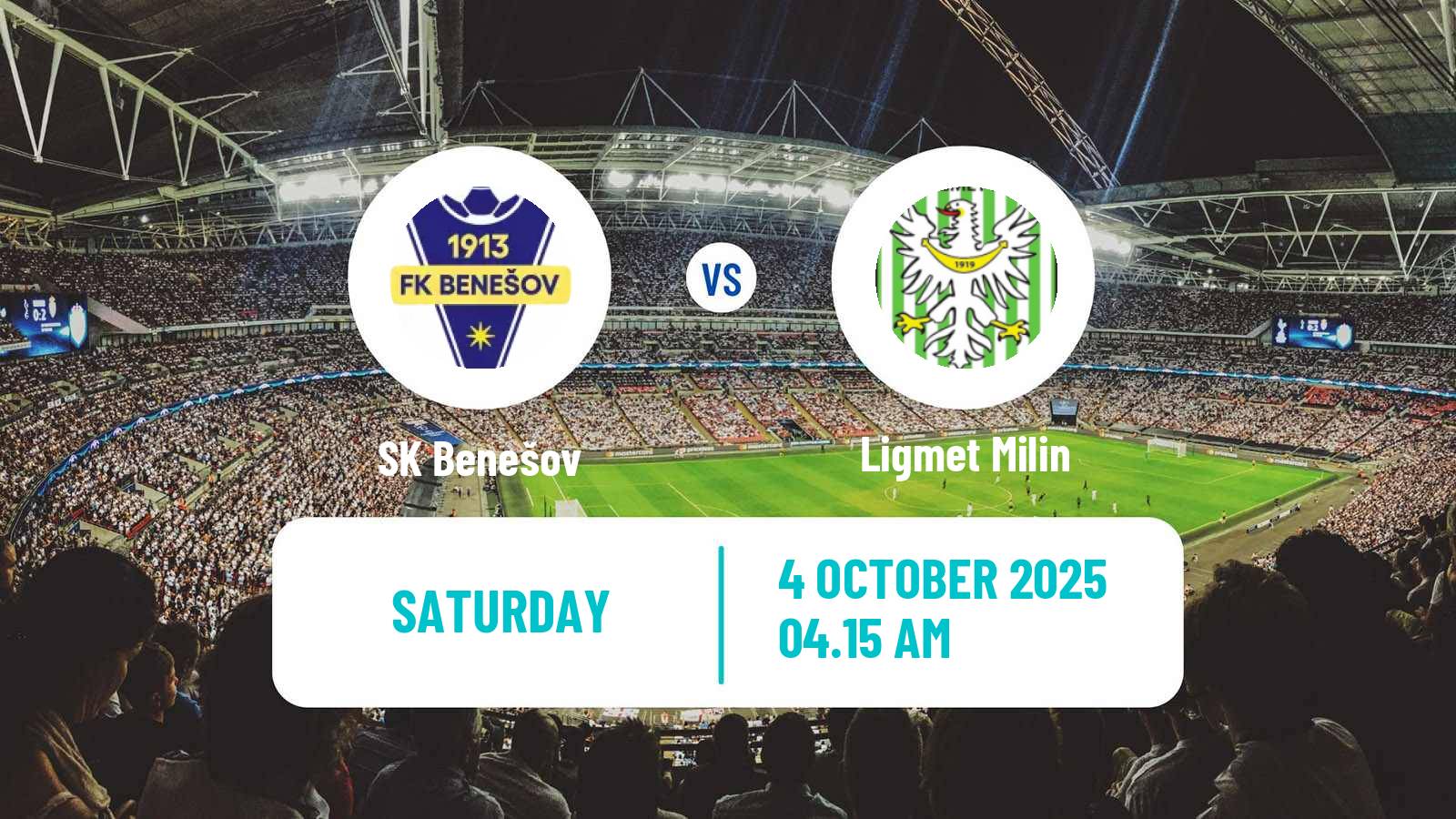 Soccer Czech Division A Benešov - Ligmet Milin