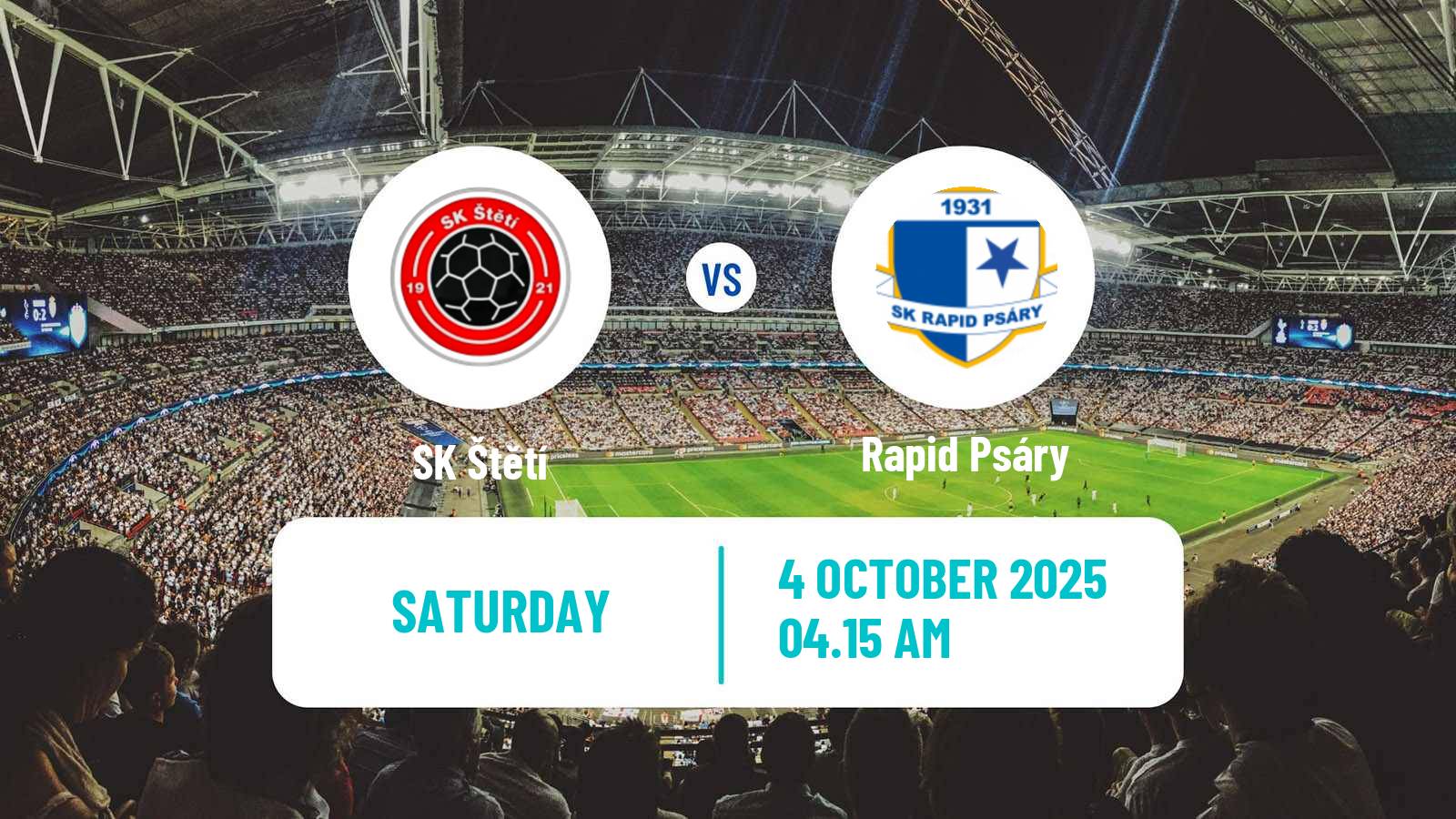 Soccer Czech Division B Štětí - Rapid Psáry