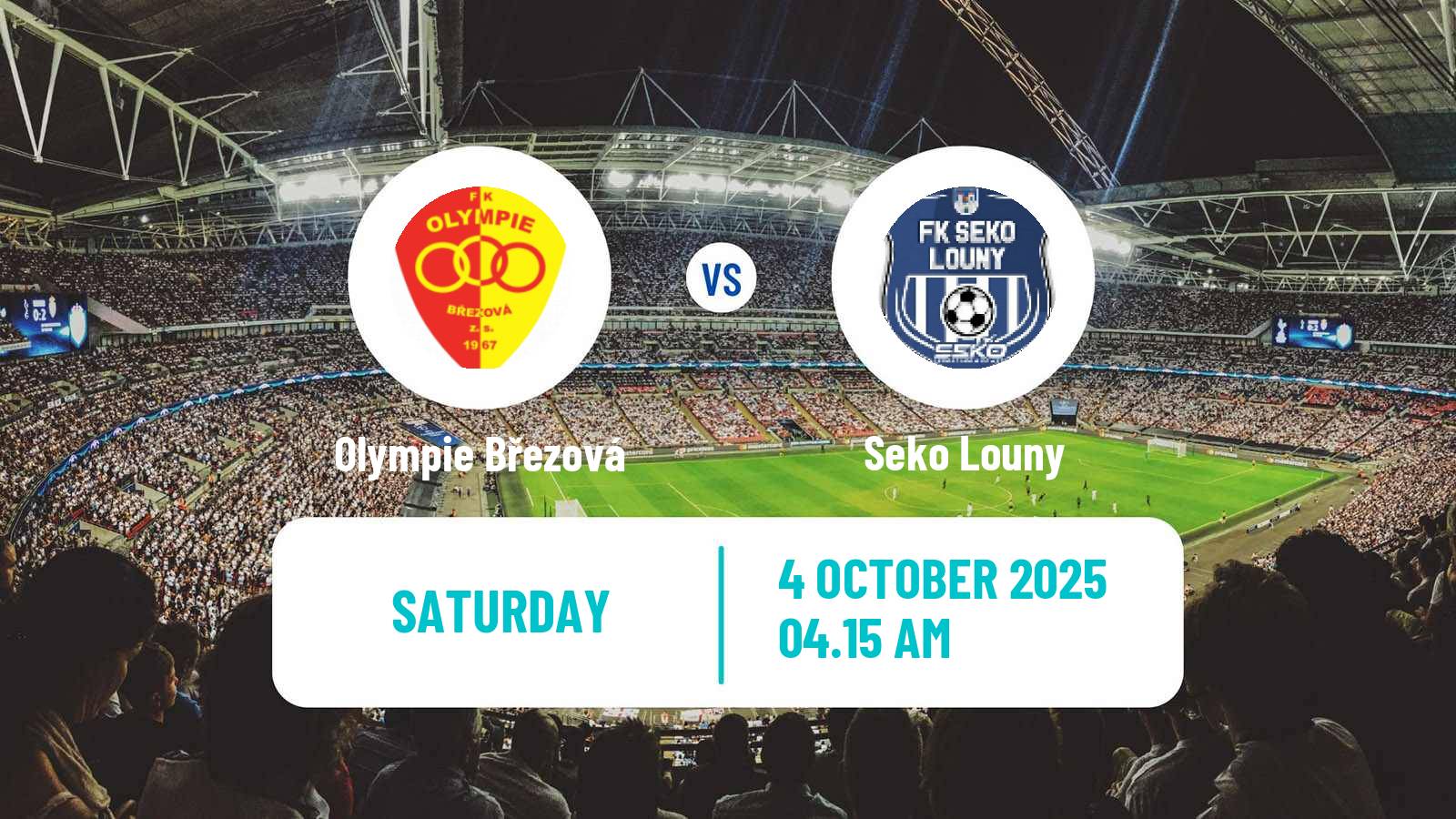 Soccer Czech Division B Olympie Březová - Seko Louny