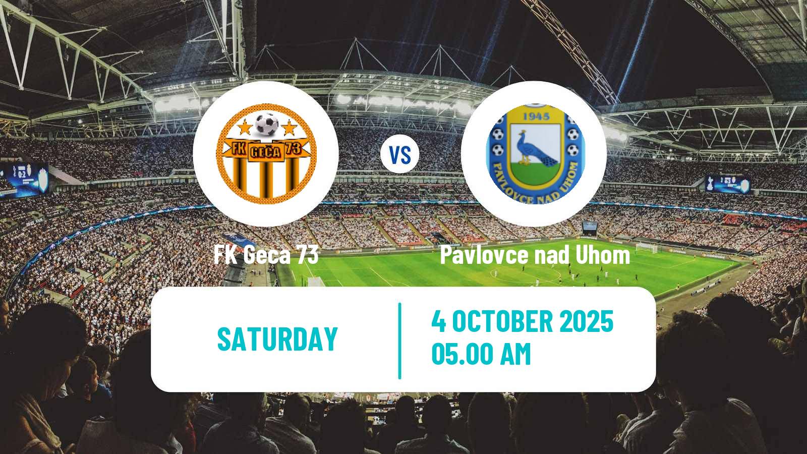 Soccer Slovak 4 Liga East Geca - Pavlovce nad Uhom