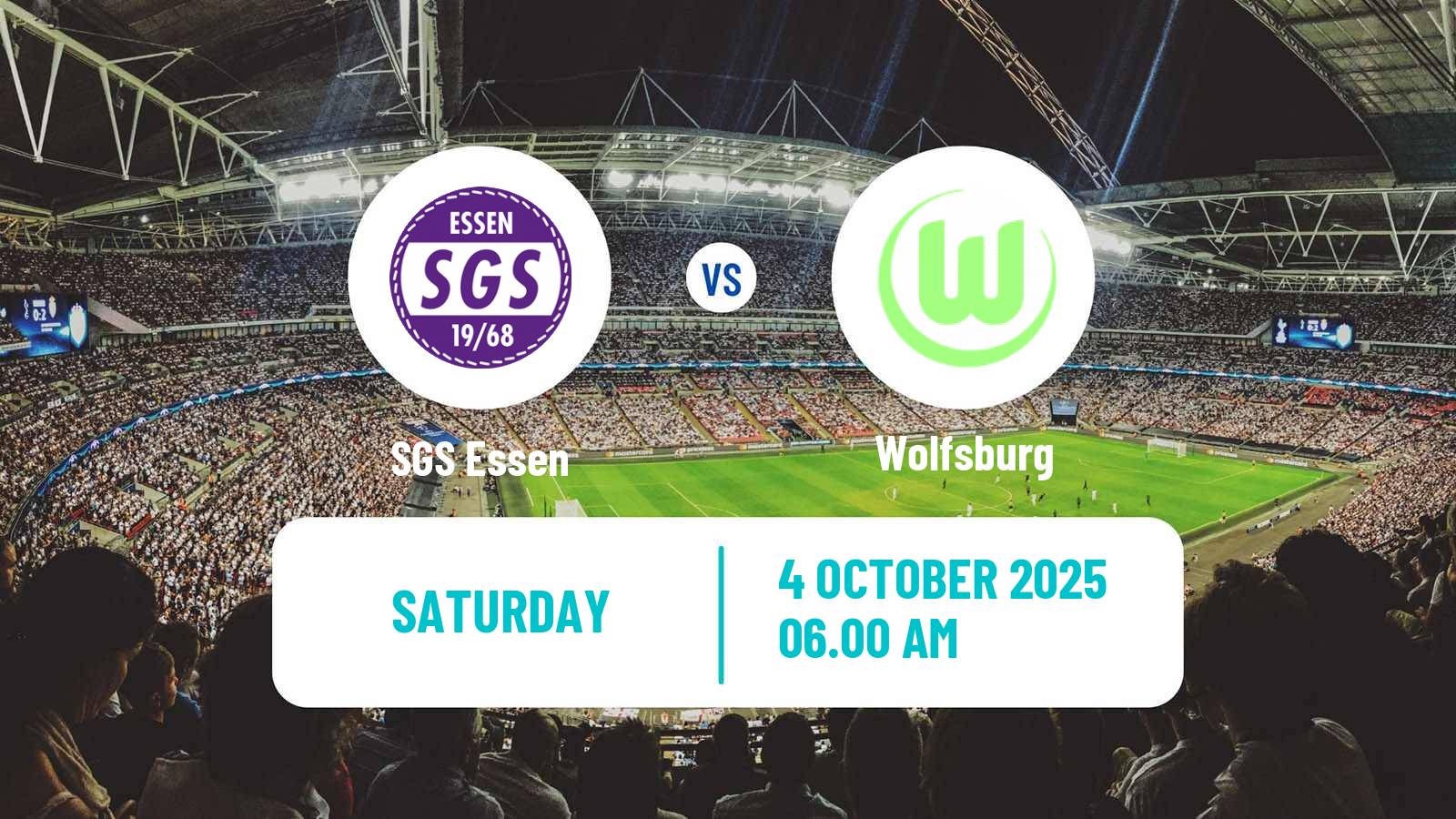 Soccer German Bundesliga Women SGS Essen - Wolfsburg
