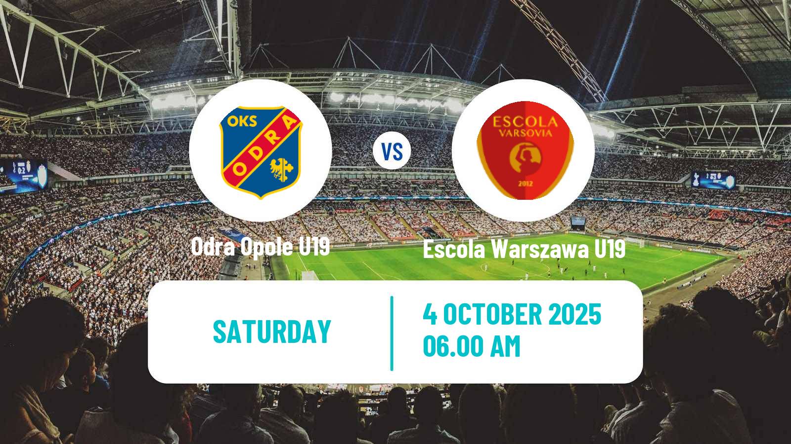 Soccer Polish Central Youth League Odra Opole U19 - Escola Warszawa U19
