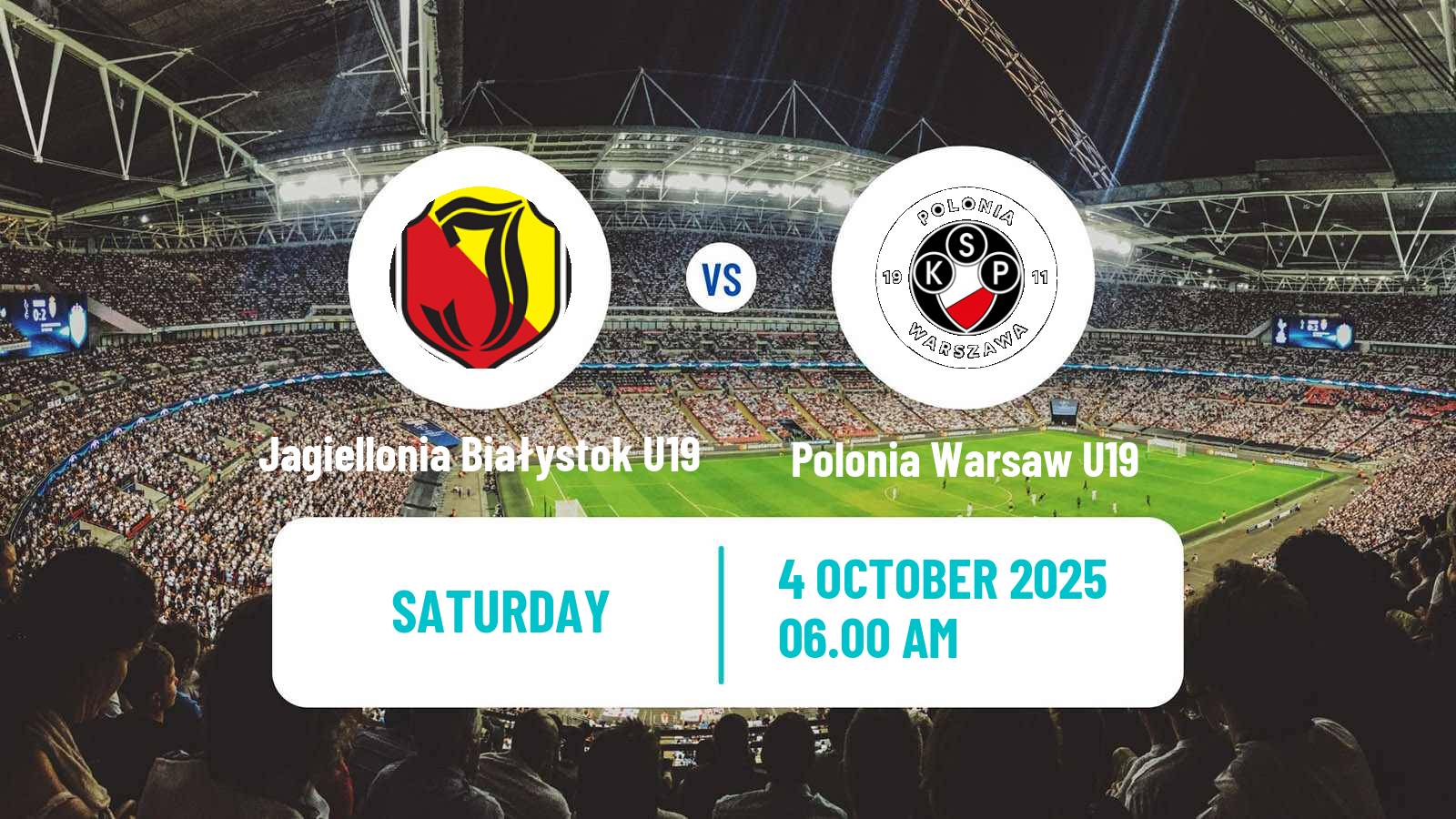 Soccer Polish Central Youth League Jagiellonia Białystok U19 - Polonia Warsaw U19