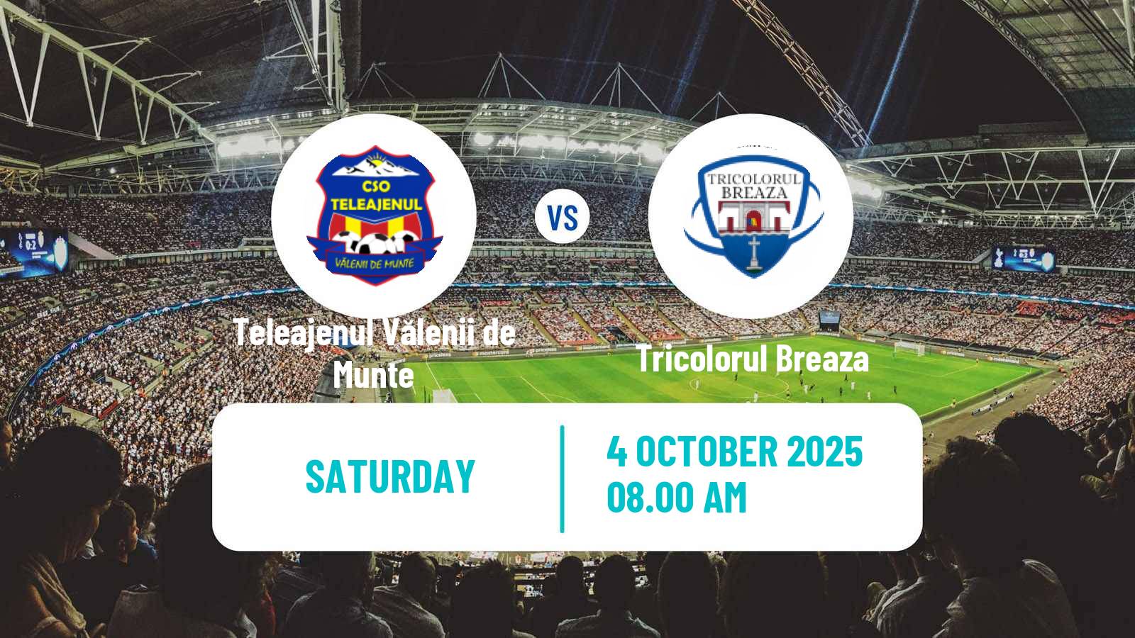 Soccer Romanian Liga 3 - Seria 4 Teleajenul Vălenii de Munte - Tricolorul Breaza