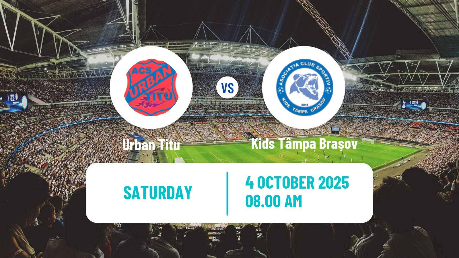 Soccer Romanian Liga 3 - Seria 4 Urban Titu - Kids Tâmpa Brașov