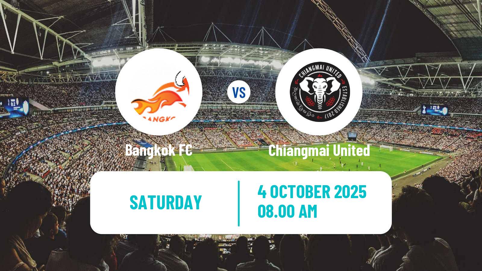 Soccer Thai League 2 Bangkok FC - Chiangmai United