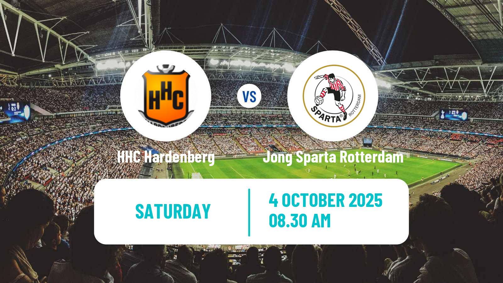 Soccer Dutch Tweede Divisie HHC Hardenberg - Jong Sparta Rotterdam
