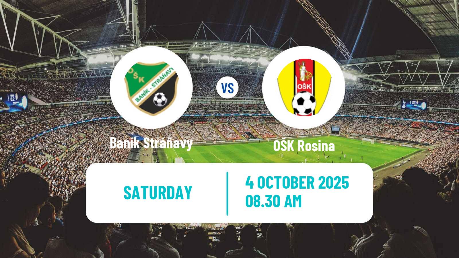 Soccer Slovak 4 Liga Central Baník Stráňavy - Rosina