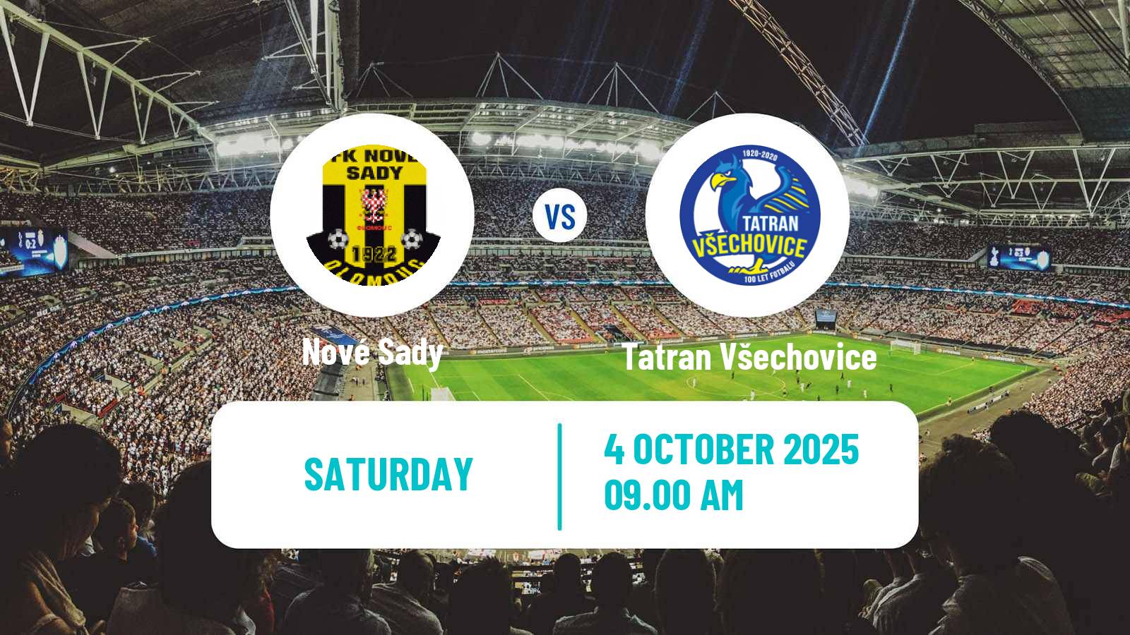Soccer Czech Division E Nové Sady - Tatran Všechovice