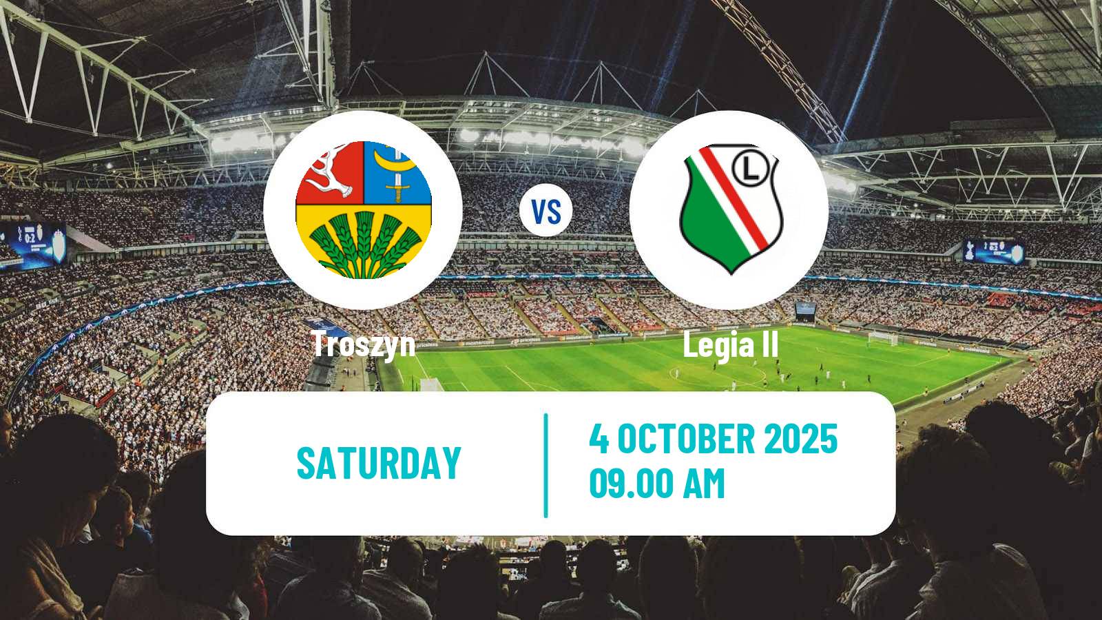 Soccer Polish Division 3 - Group I Troszyn - Legia II