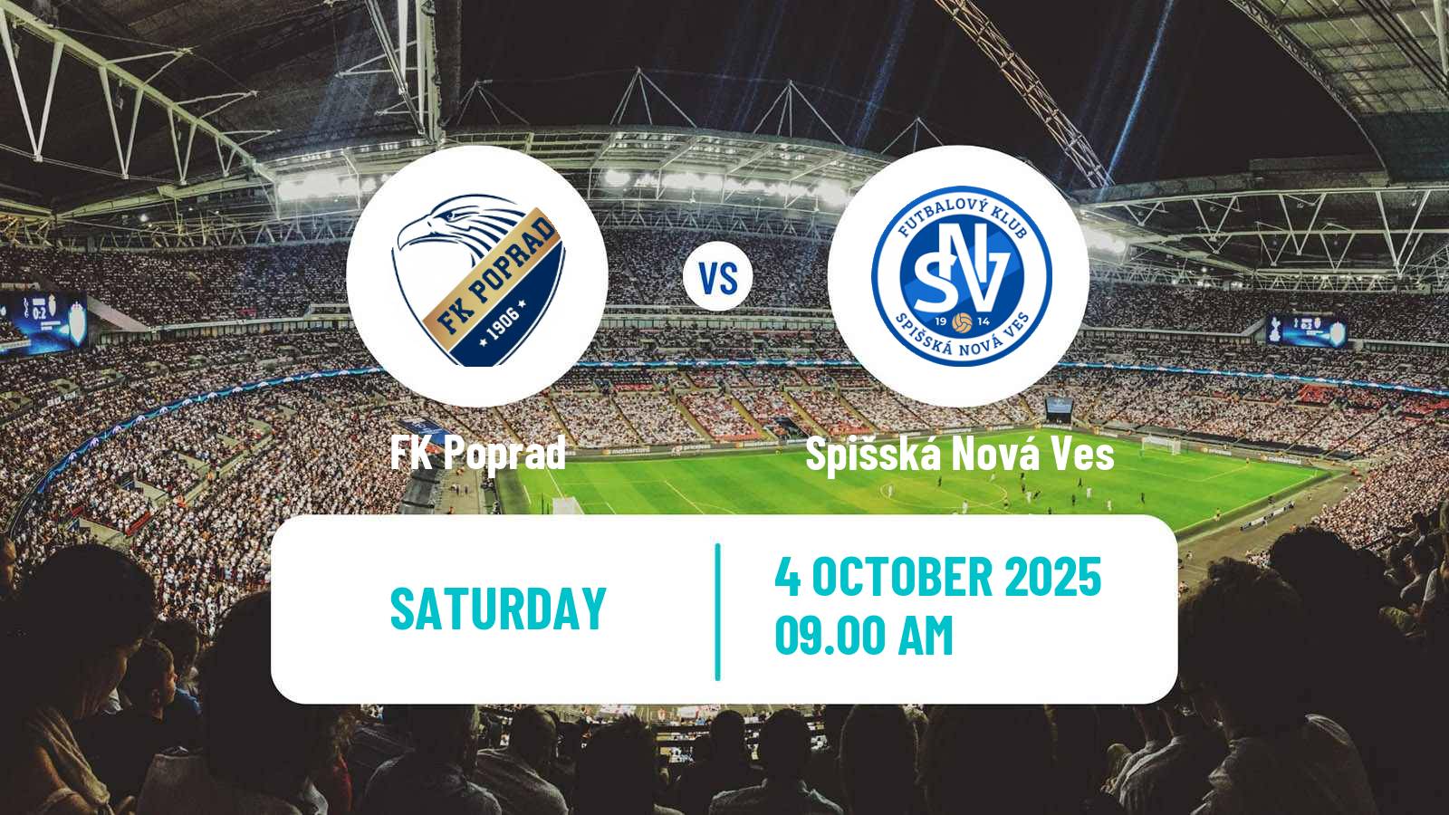 Soccer Slovak 3 Liga East Poprad - Spišská Nová Ves