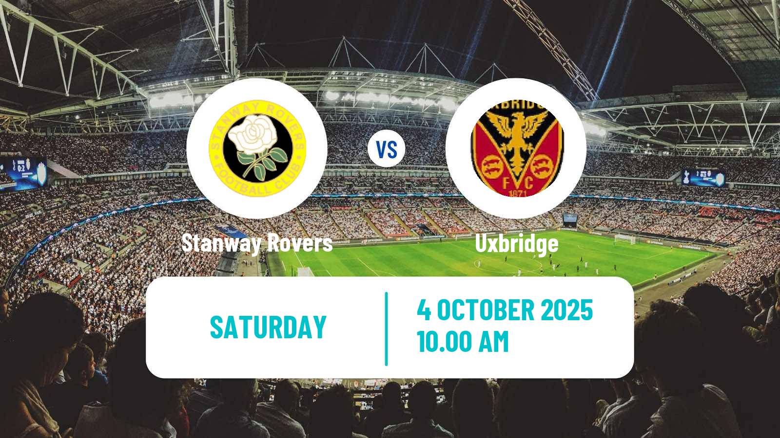 Soccer English FA Trophy Stanway Rovers - Uxbridge
