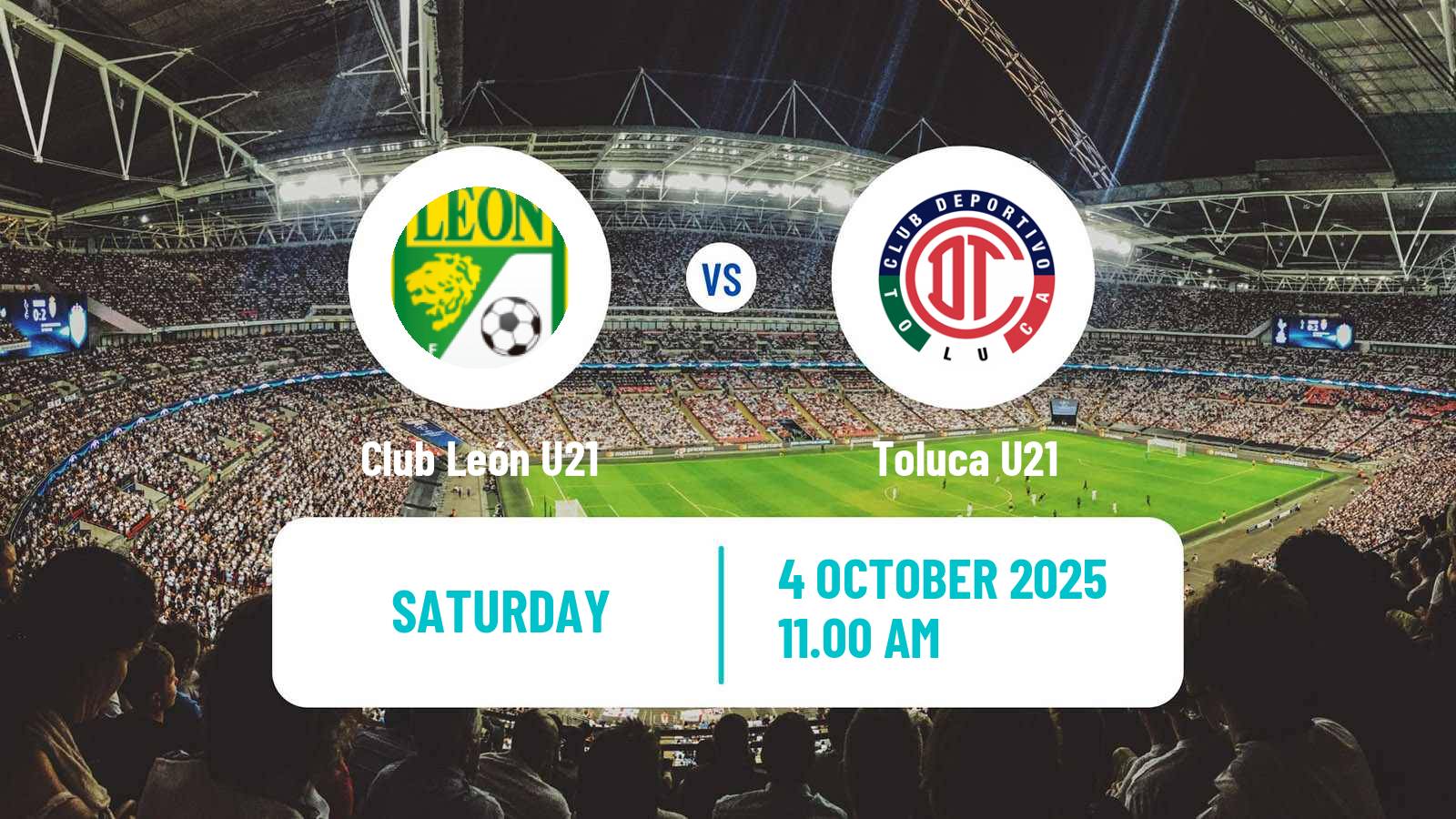 Soccer Mexican Liga MX U23 Club León U21 - Toluca U21