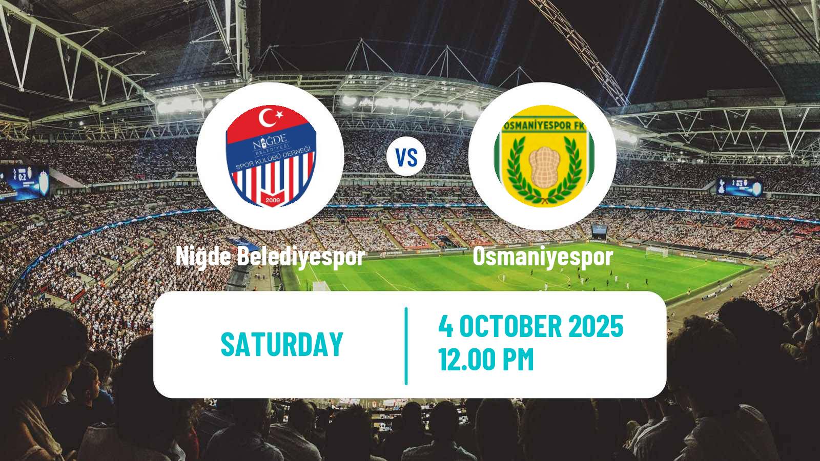 Soccer Turkish 3 Lig Group 2 Niğde Belediyespor - Osmaniyespor