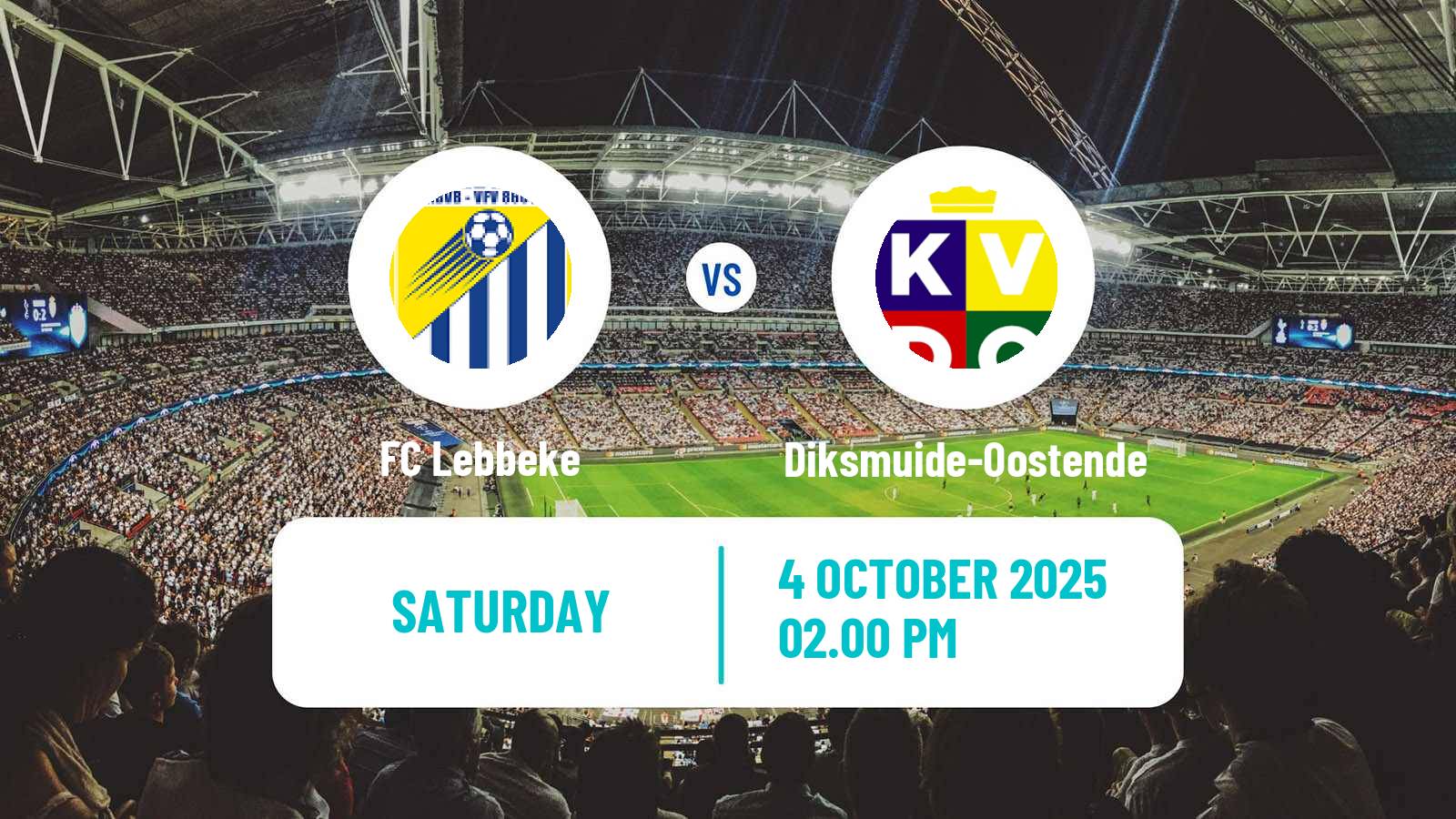 Soccer Belgian Second Amateur Division Group A Lebbeke - Diksmuide-Oostende