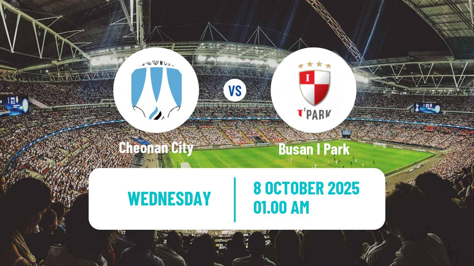 Soccer South Korean K-League 2 Cheonan City - Busan I Park
