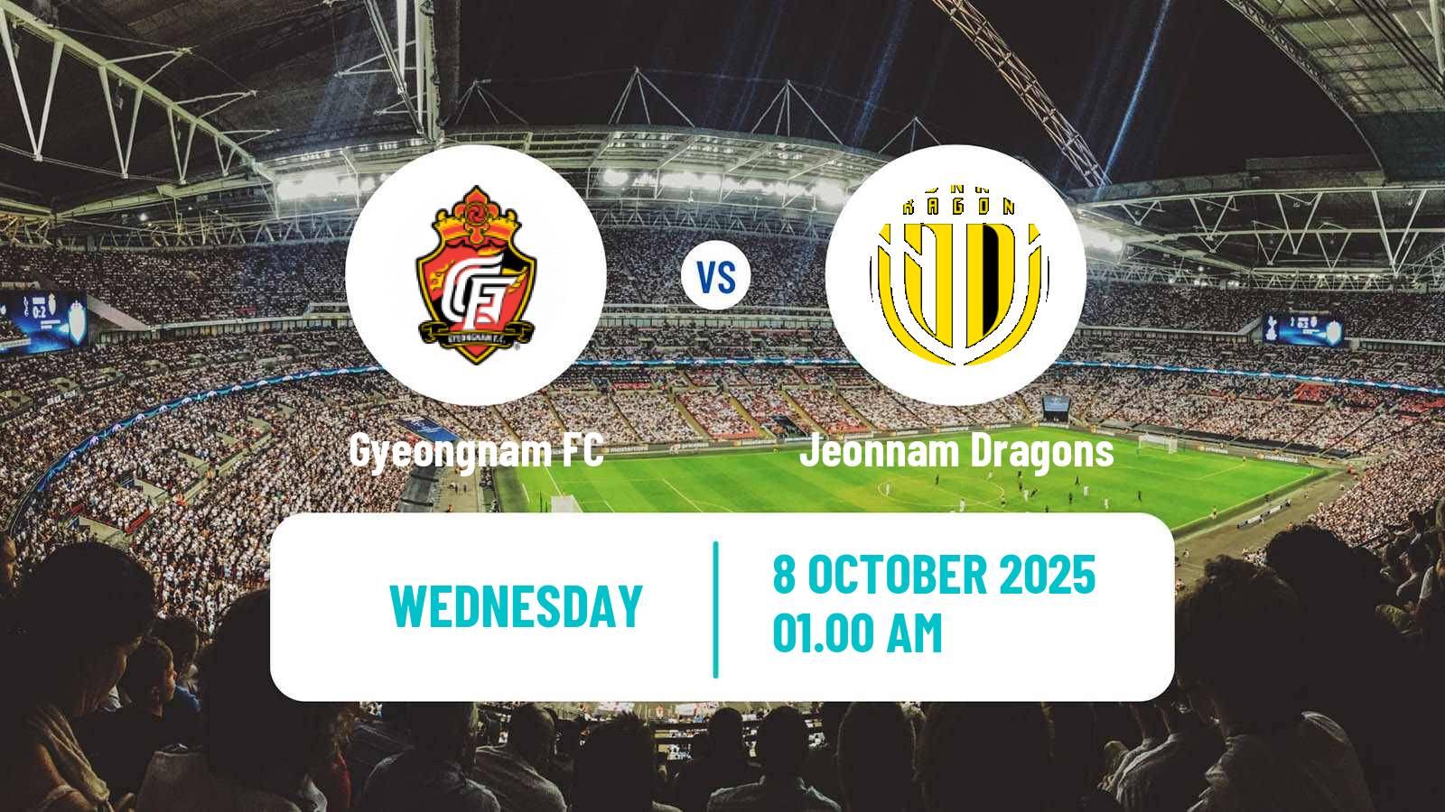 Soccer South Korean K-League 2 Gyeongnam - Jeonnam Dragons