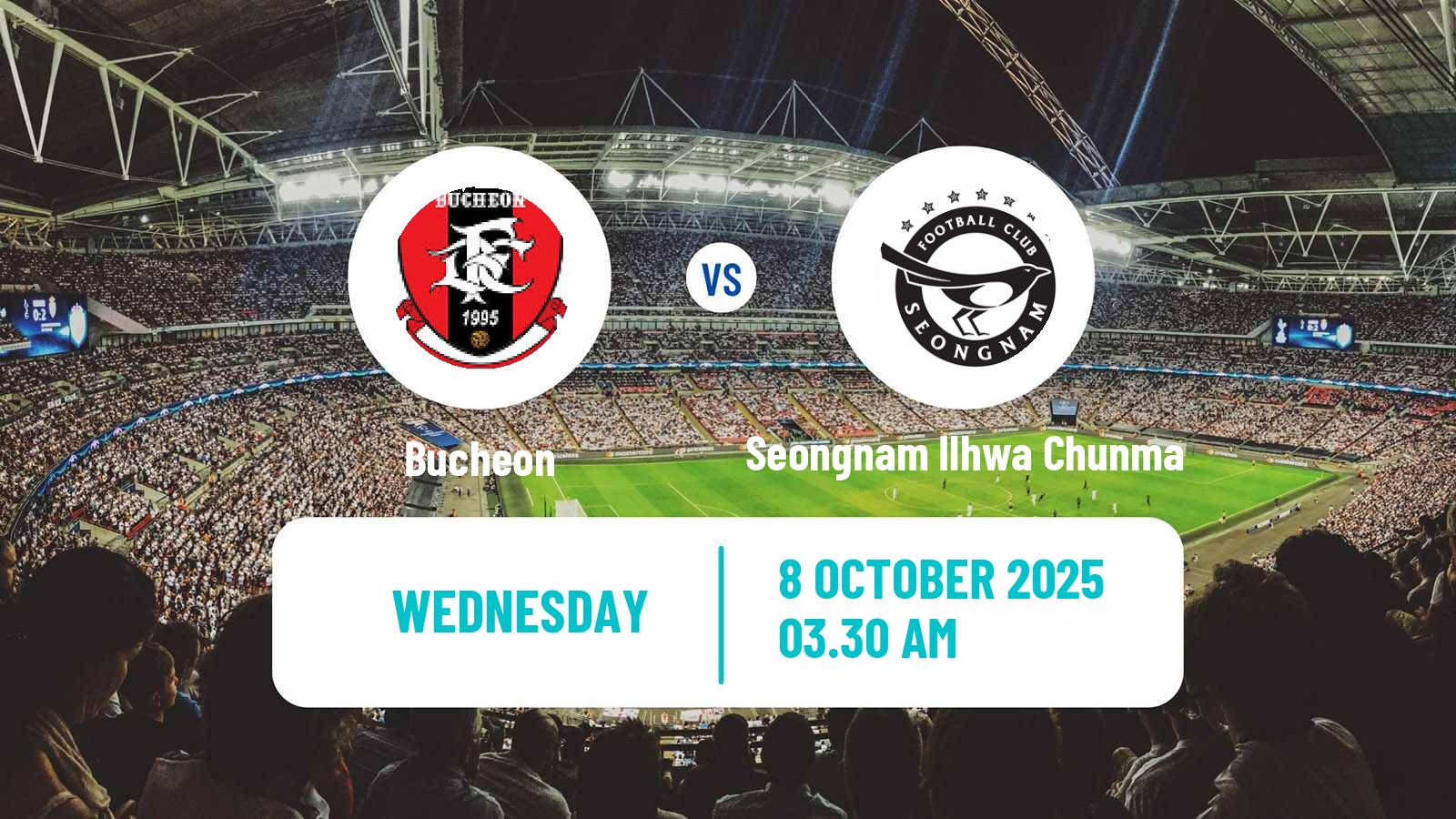 Soccer South Korean K-League 2 Bucheon - Seongnam Ilhwa Chunma