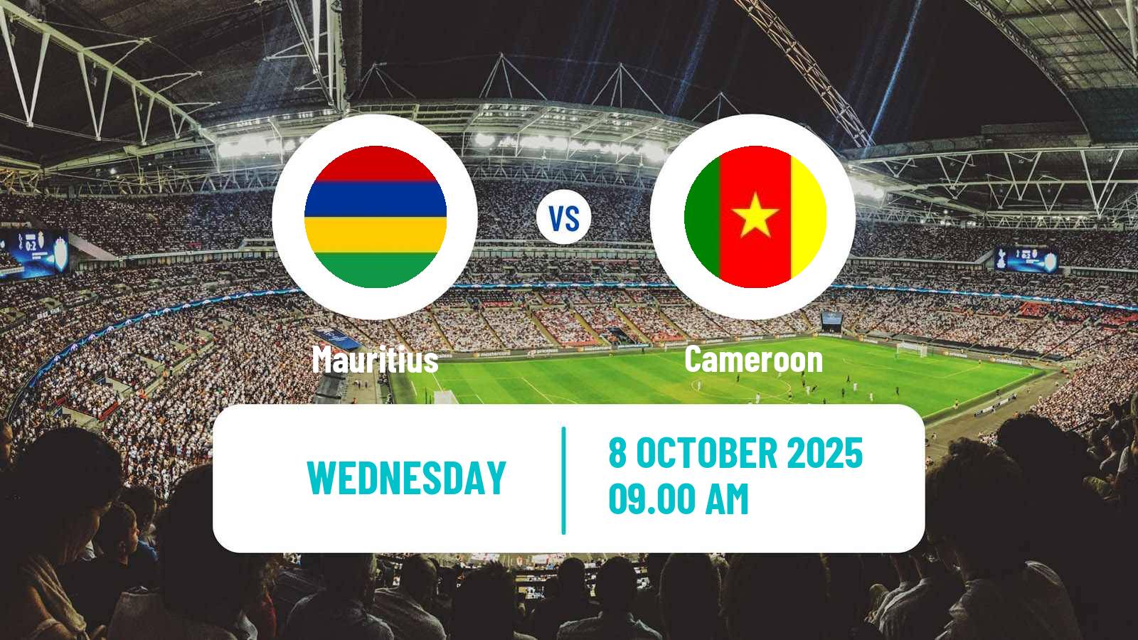 Soccer FIFA World Cup Mauritius - Cameroon
