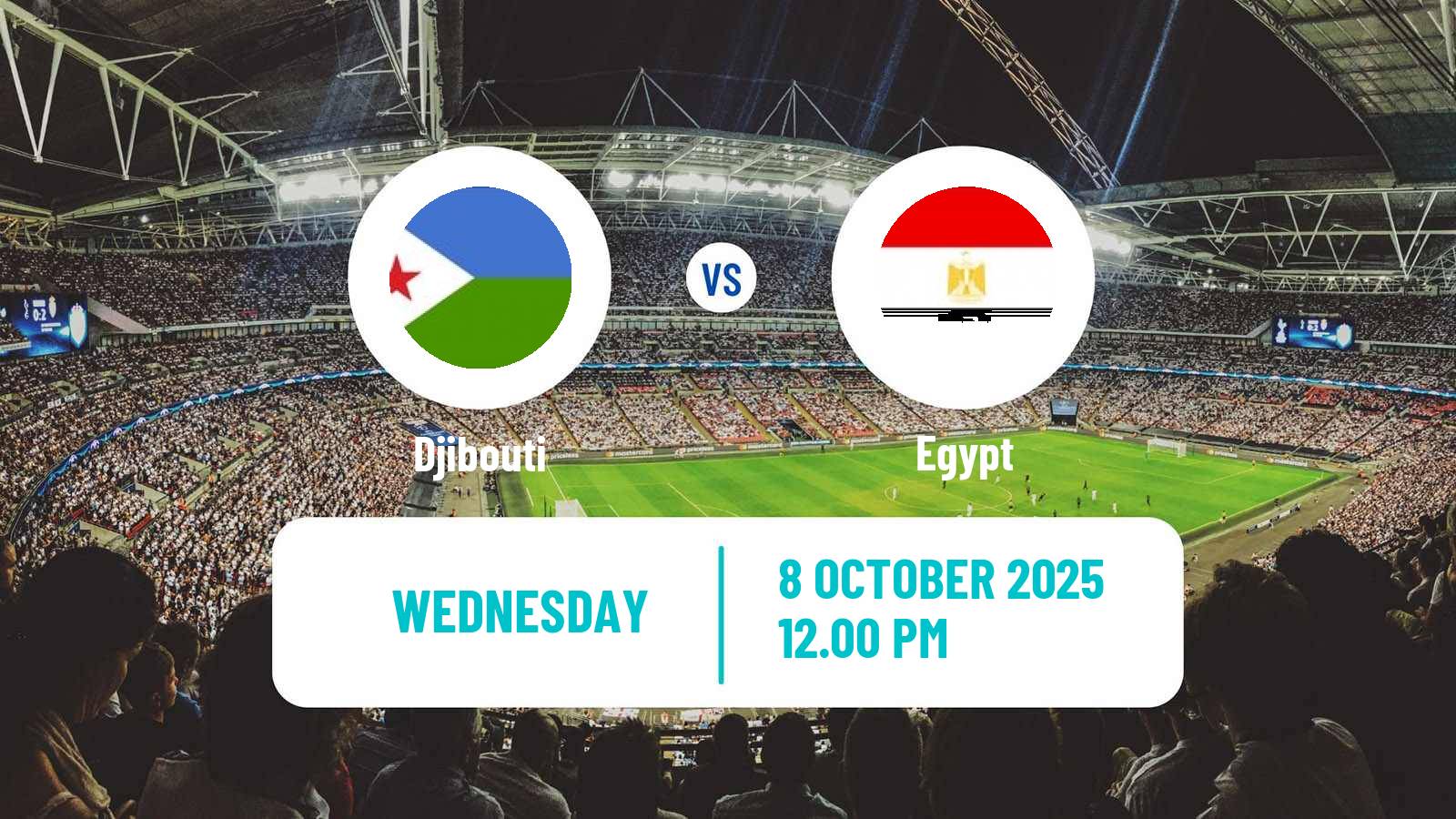 Soccer FIFA World Cup Djibouti - Egypt