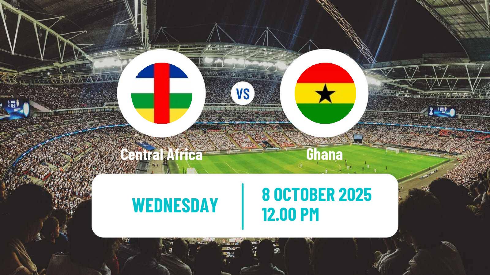Soccer FIFA World Cup Central Africa - Ghana