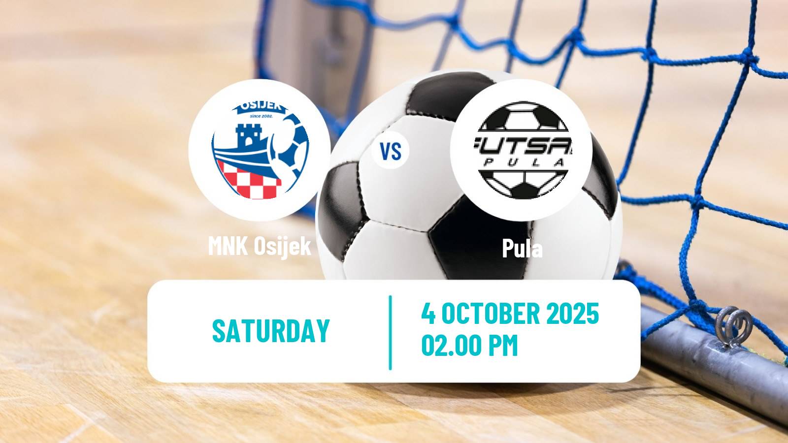 Futsal Croatian 1 HMNL Osijek - Pula