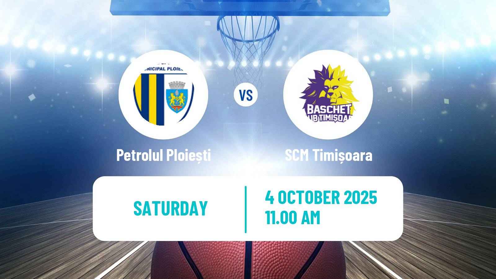 Basketball Romanian Divizia A Basketball Petrolul Ploiești - SCM Timișoara