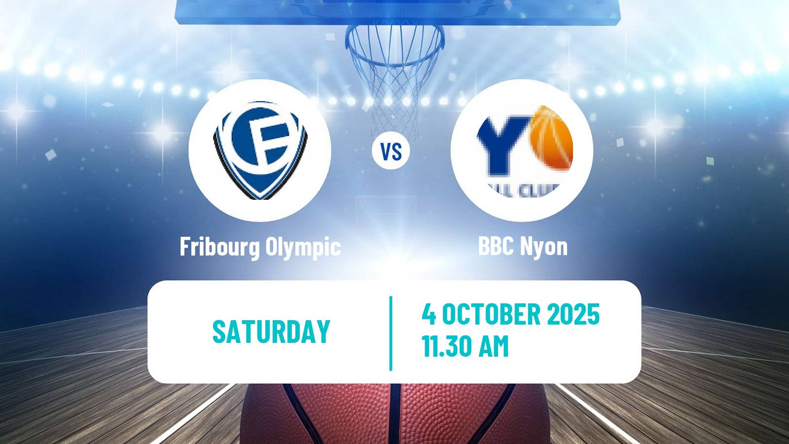 Basketball Swiss SB League Basketball Fribourg Olympic - BBC Nyon