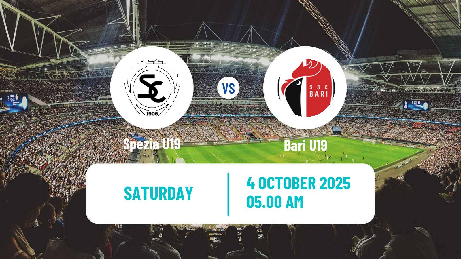 Soccer Italian Primavera 2 Spezia U19 - Bari U19
