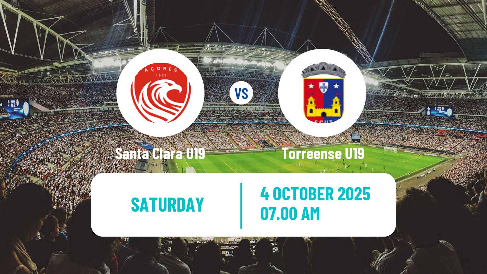 Soccer Portuguese Campeonato Nacional U19 Santa Clara U19 - Torreense U19