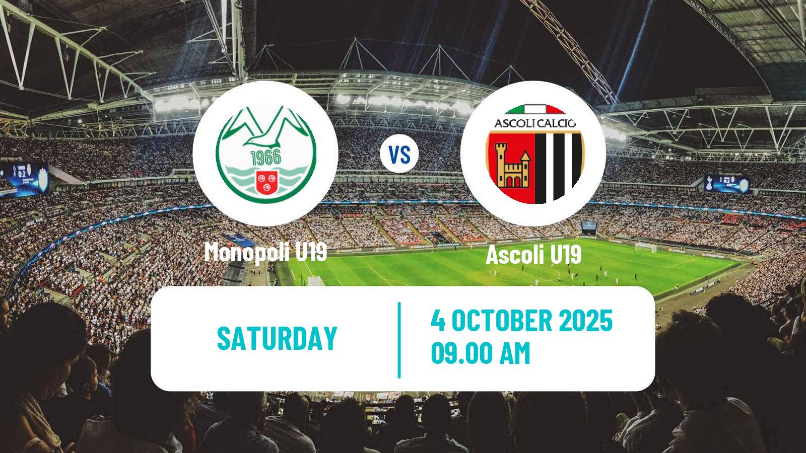Soccer Italian Primavera 2 Monopoli U19 - Ascoli U19
