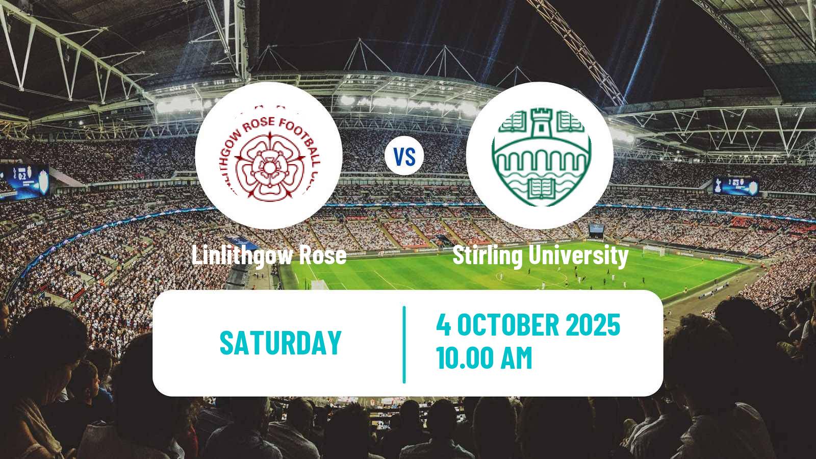 Soccer Scottish Lowland League Linlithgow Rose - Stirling University