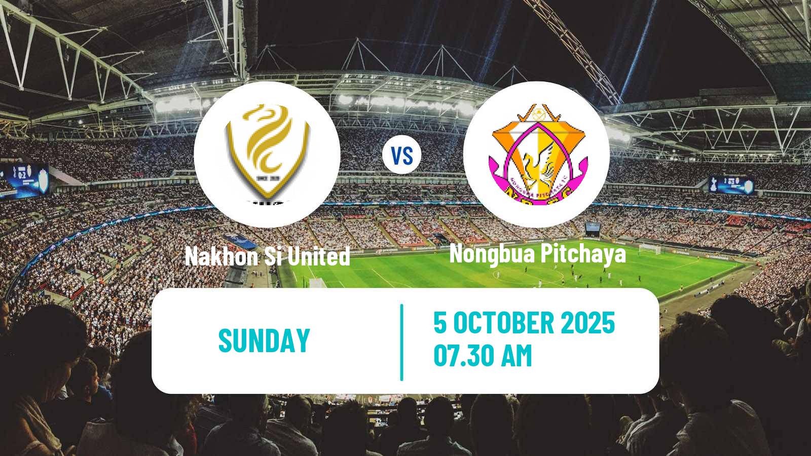 Soccer Thai League 2 Nakhon Si United - Nongbua Pitchaya