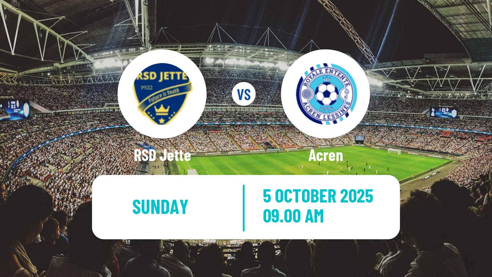 Soccer Belgian Second Amateur Division Group C Jette - Acren