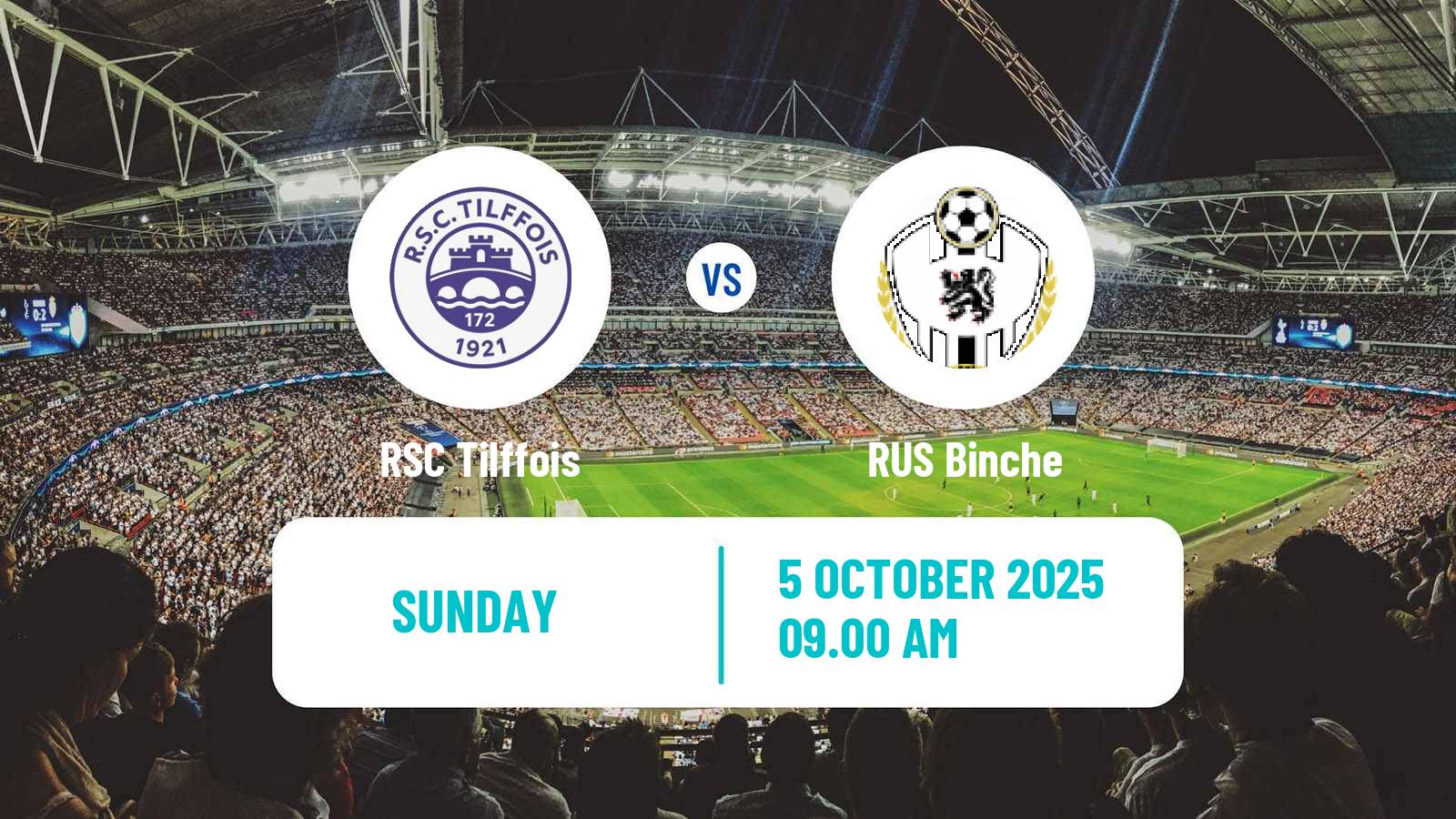 Soccer Belgian Second Amateur Division Group C Tilffois - Binche