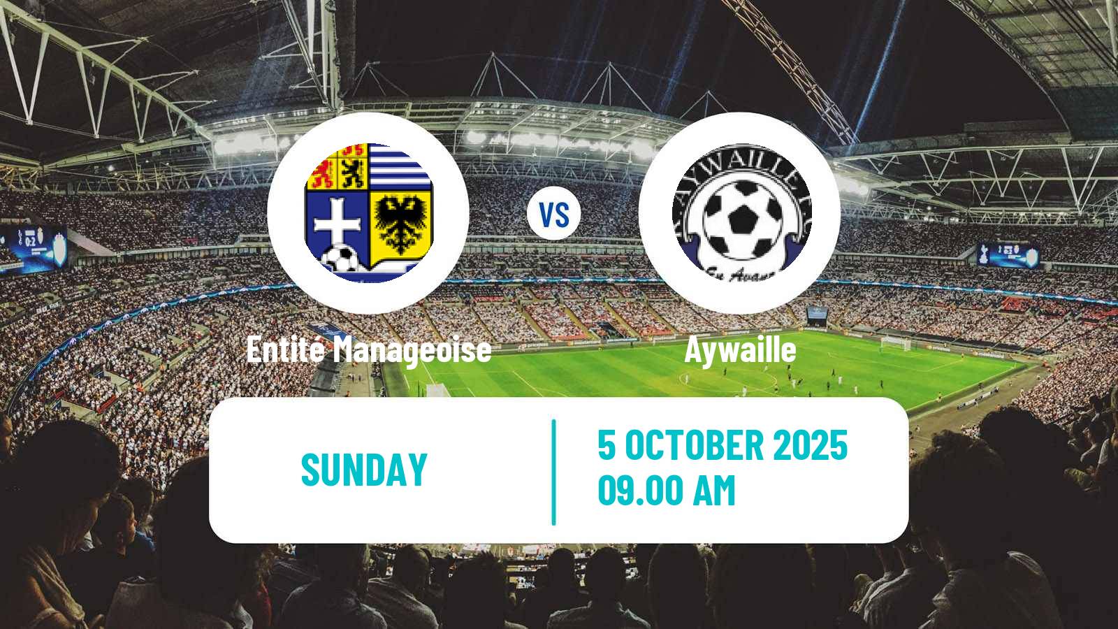 Soccer Belgian Second Amateur Division Group C Entité Manageoise - Aywaille