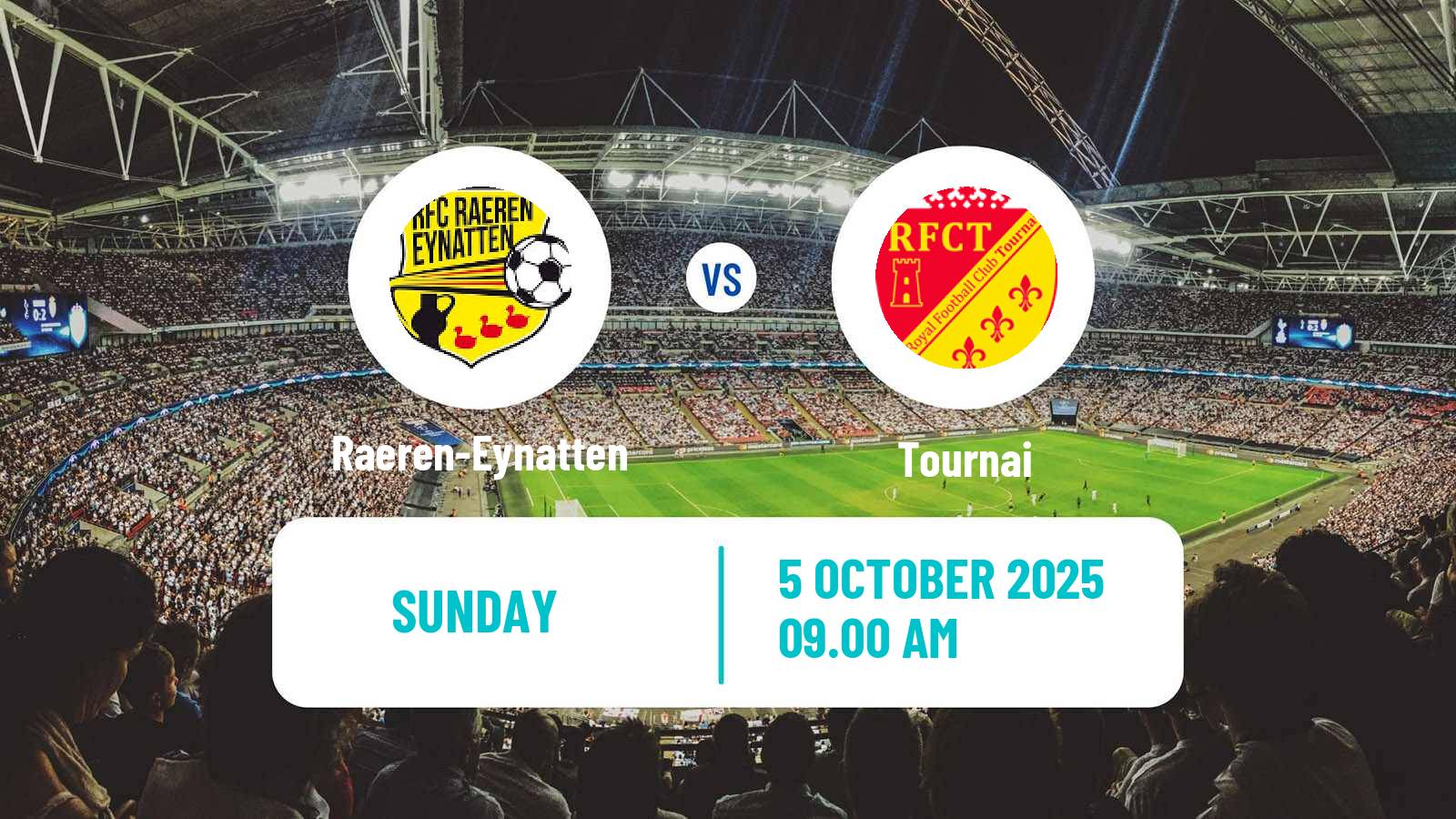 Soccer Belgian Second Amateur Division Group C Raeren-Eynatten - Tournai