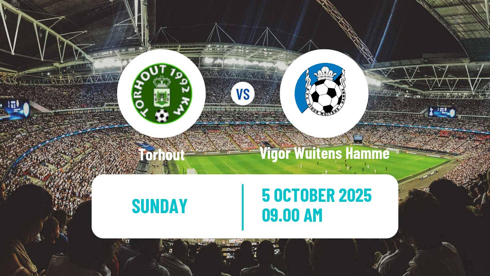 Soccer Belgian Second Amateur Division Group A Torhout - Vigor Wuitens Hamme