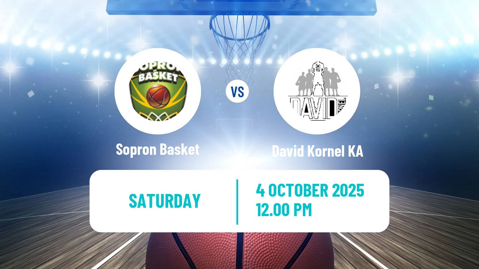 Basketball Hungarian NB I Basketball Women Sopron Basket - David Kornel KA