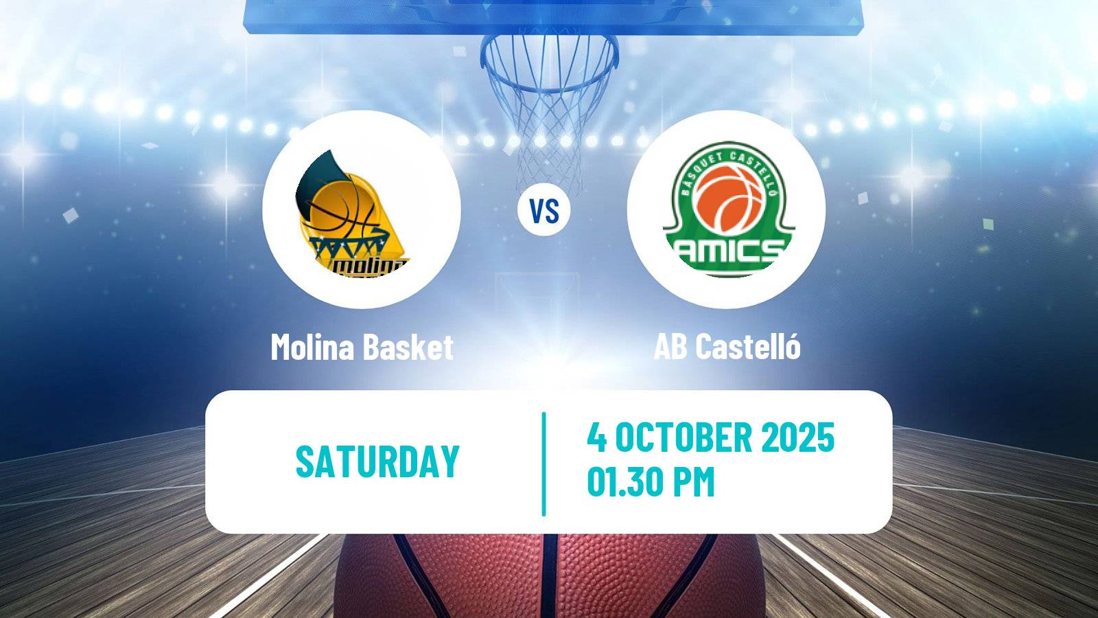 Basketball Spanish LEB Plata Molina Basket - Castelló