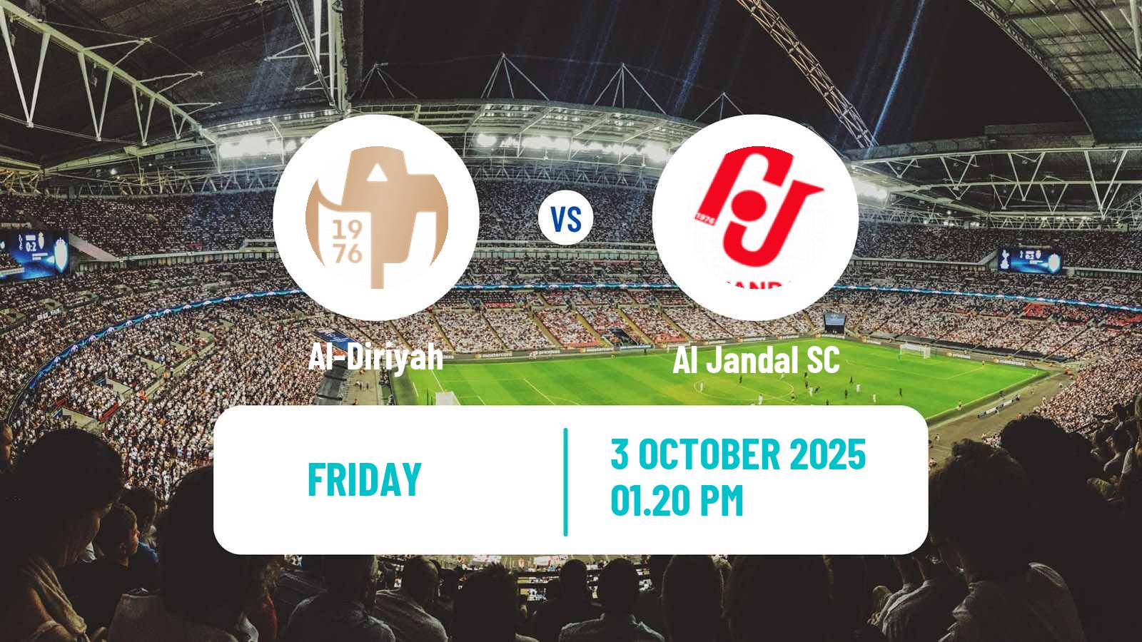 Soccer Saudi Division 1 Al-Diriyah - Al Jandal