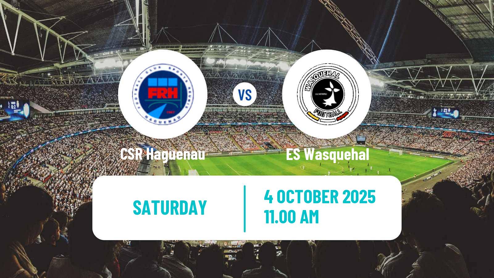 Soccer French National 2 - Group B Haguenau - Wasquehal